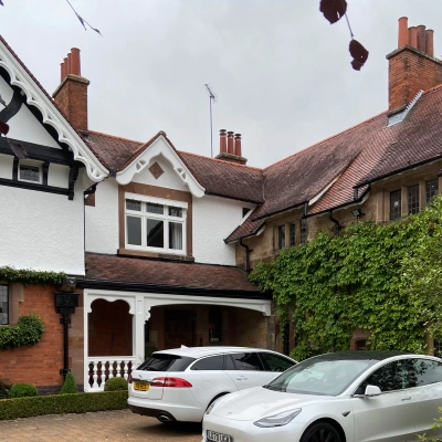 Gables and stonework  - Exterior