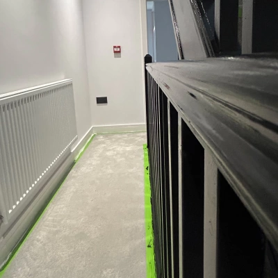 black hand rail  - Residential