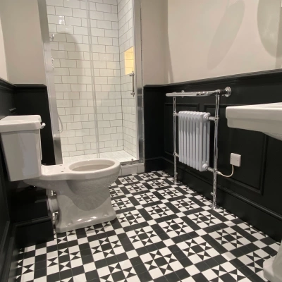 green bathroom 3  - Residential