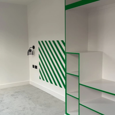 green stripes  - Residential